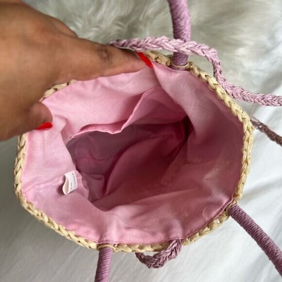 Mini Straw purse floral - Picture 5 of 5